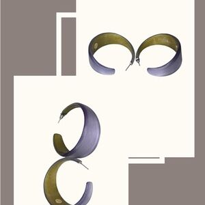 Elegant Lavender Hoop Earrings